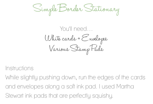 stationary instructions
