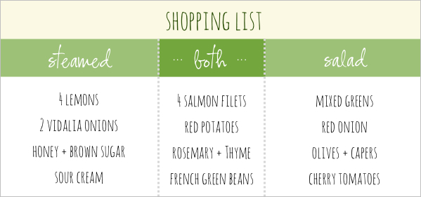 shopping list