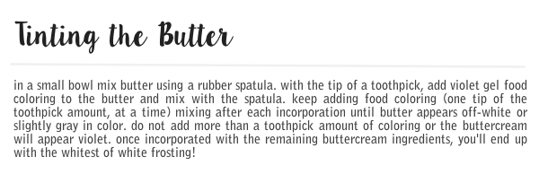Tinting Butter