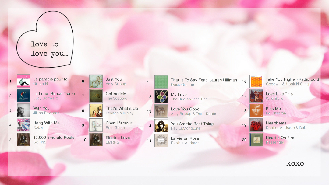 love to love you playlist