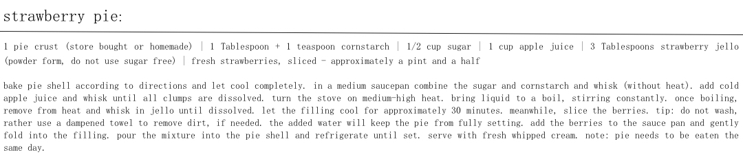 strawberry pie recipe